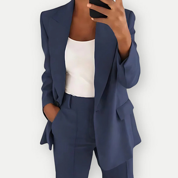 Completo donna elegante – blazer e pantaloni lunghi per ufficio