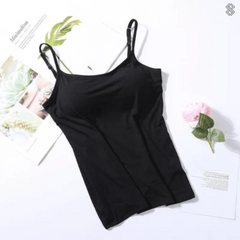 Canotta donna basic – spalline regolabili in cotone elasticizzato