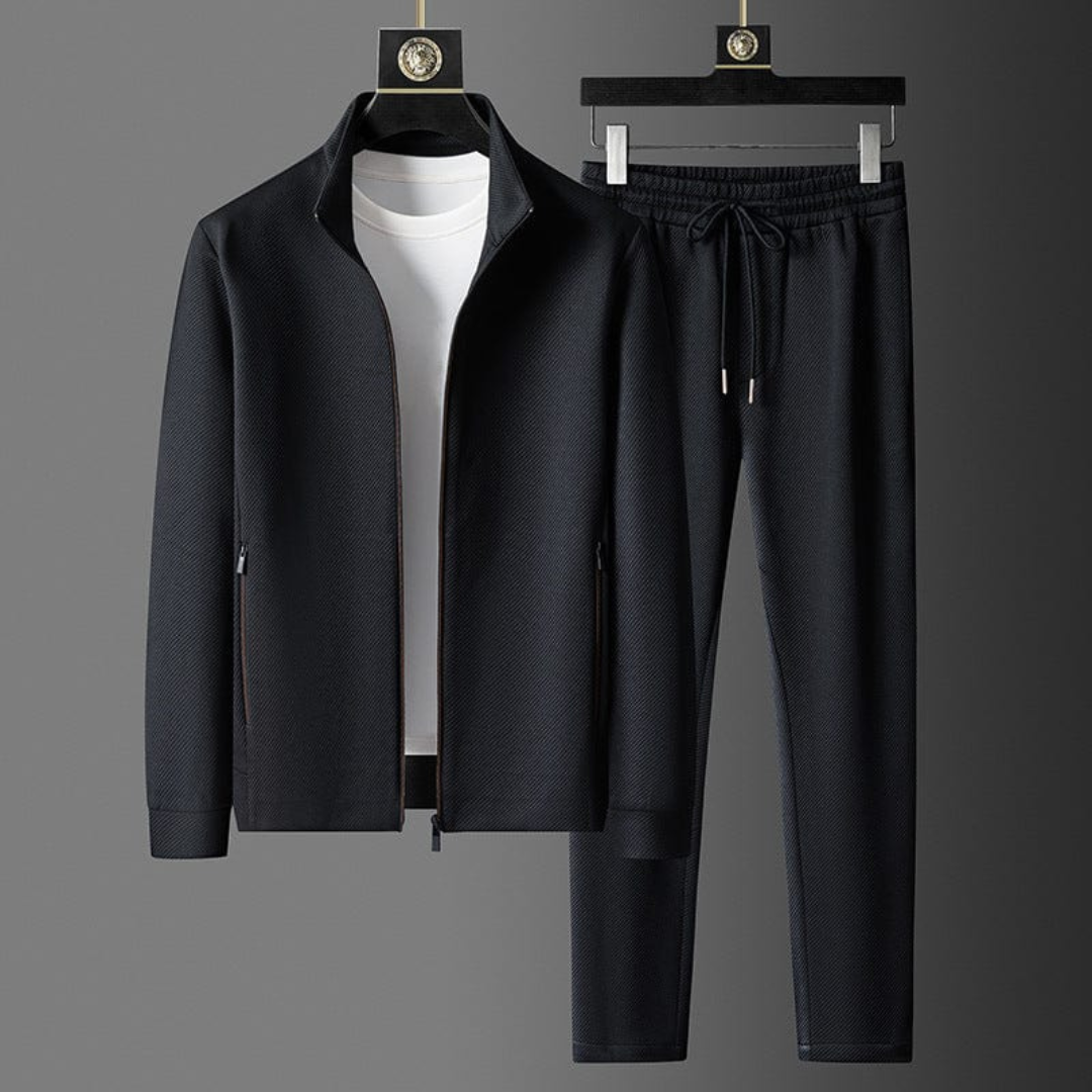 Completo tuta uomo – giacca zip e pantaloni con cordino