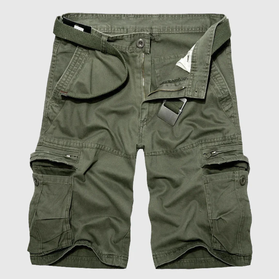 Bermuda cargo uomo – pantaloncini estivi con tasche e cintura